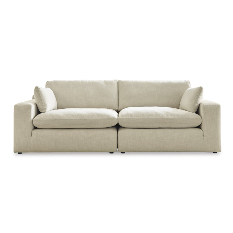 Elyza Linen 2pc Sectional Loveseat