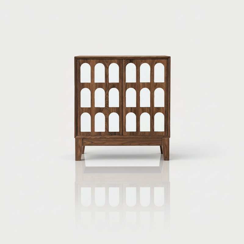Armoire de rangement à deux portes | Idée de cadeau, Noyer