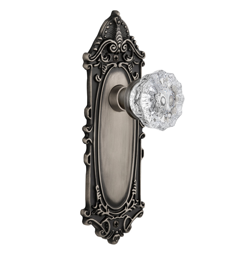 Victorian Plate with Crystal Door Knob Nostalgic Warehouse 