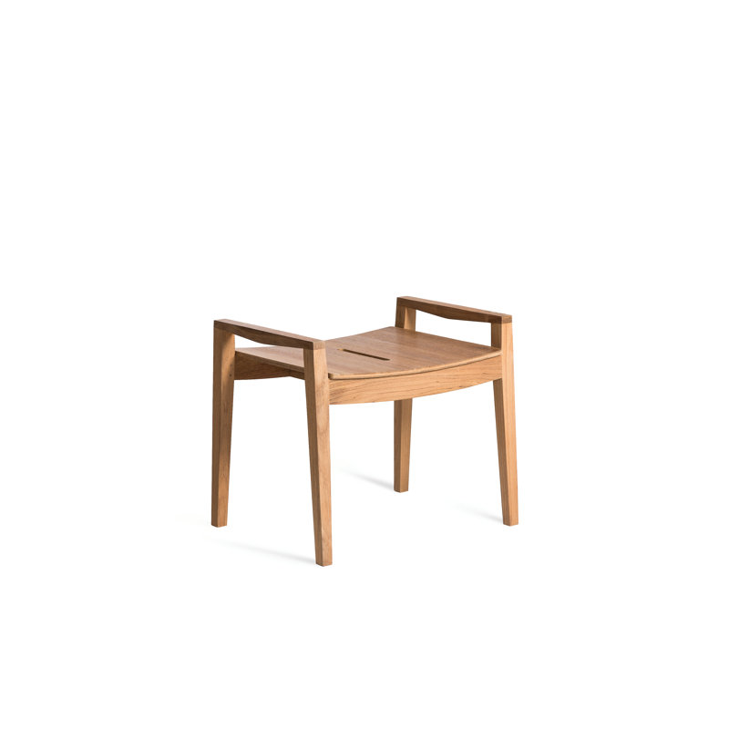 Diuna Teak Patio Bar Stool, No cushion