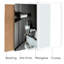 Z Studio noir et blanc, verres à champagne, décoration murale pour la cuisine, affiche murale rétro pour mur de salle de bain, encadré blanc 12 x 16 po-991329365