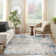 Alsup Abstract Modern Machine Woven Area Rug in Blue/Gray