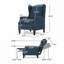 Fauteuil inclinable manuel 26,5 po Boruta-24099979