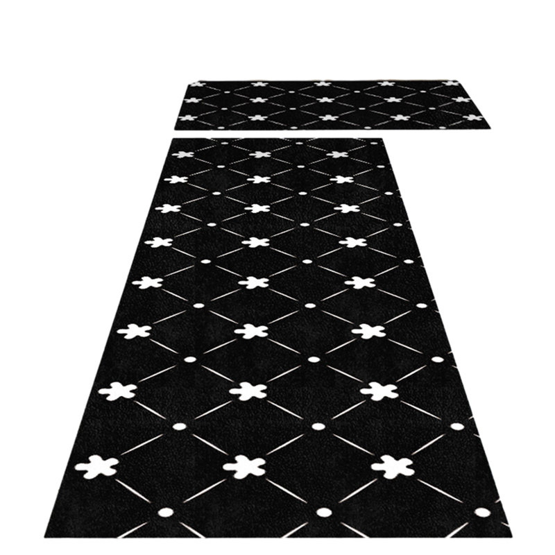  Tapis de cuisine - 2 tapis de cuisine - Tapis de cuisine rembourrés pour le sol - Tapis de bureau permanent antidérapant - Tapis de cuisine imperméable pour cuisine - Plancher - Bureau