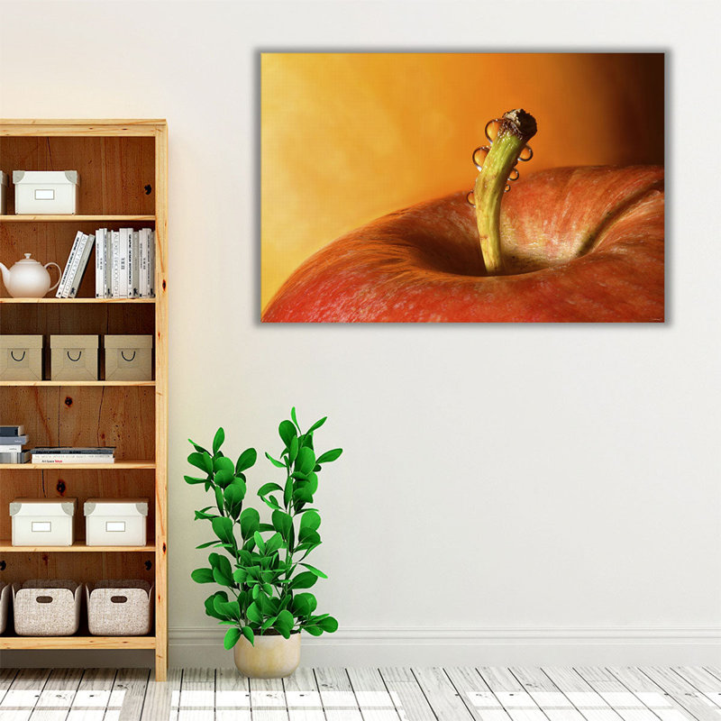 Pommes et oranges 1 - reproduction d'art sur toile, H 20 po x l 30 po