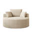 50 po l Fauteuil simple en velours côtelé moelleux pour projection dans le salon-2085050402