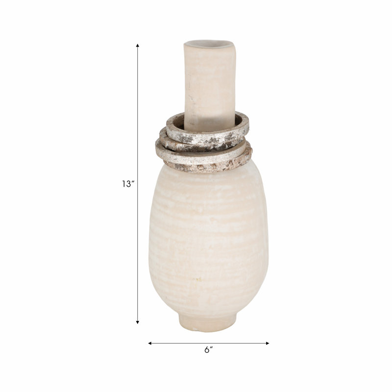 Ceramic/Porcelain Table Vase, 13"