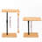 Chakina C-Shaped End Table with Slots