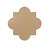 Metal Quatrefoil Geometric Gold Wall Mirror