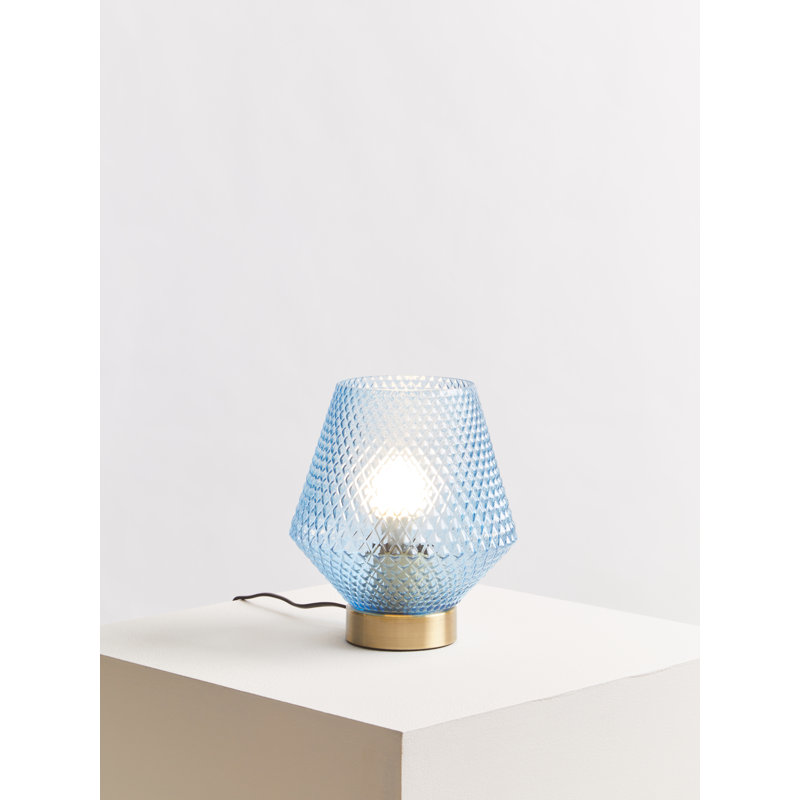Lamira Glass Novelty Lamp, Blue