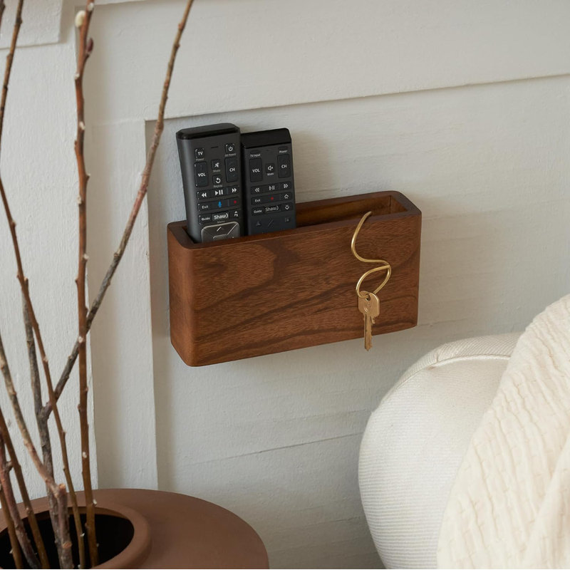 Support à télécommande en bois de qualité supérieure - fixation murale facile à installer