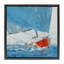 «Crashing Waves Against Boat», art mural encadré flottant par John Burrows-720922108-720922106