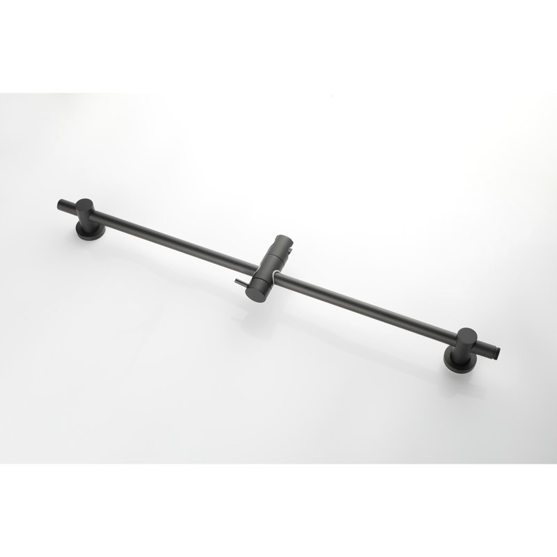 Height Adjustable Handheld Shower With Stainless Steel And 59-Inch Hose In Matte Black Finish Construction