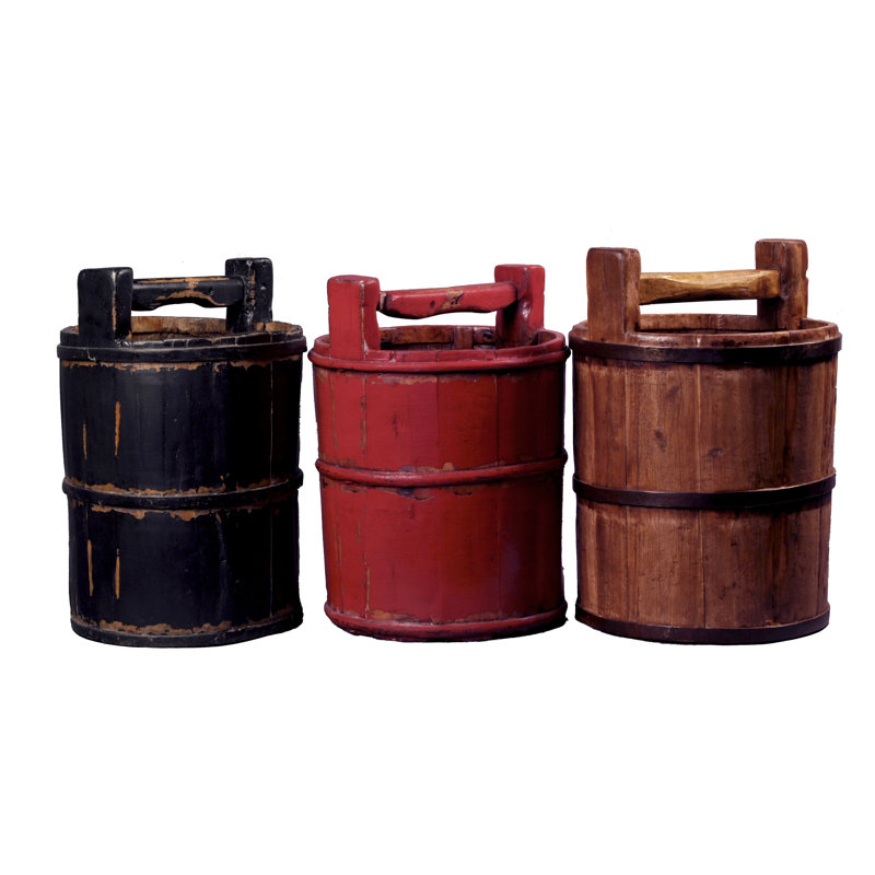 Antique Revival Decorative Bin, Black
