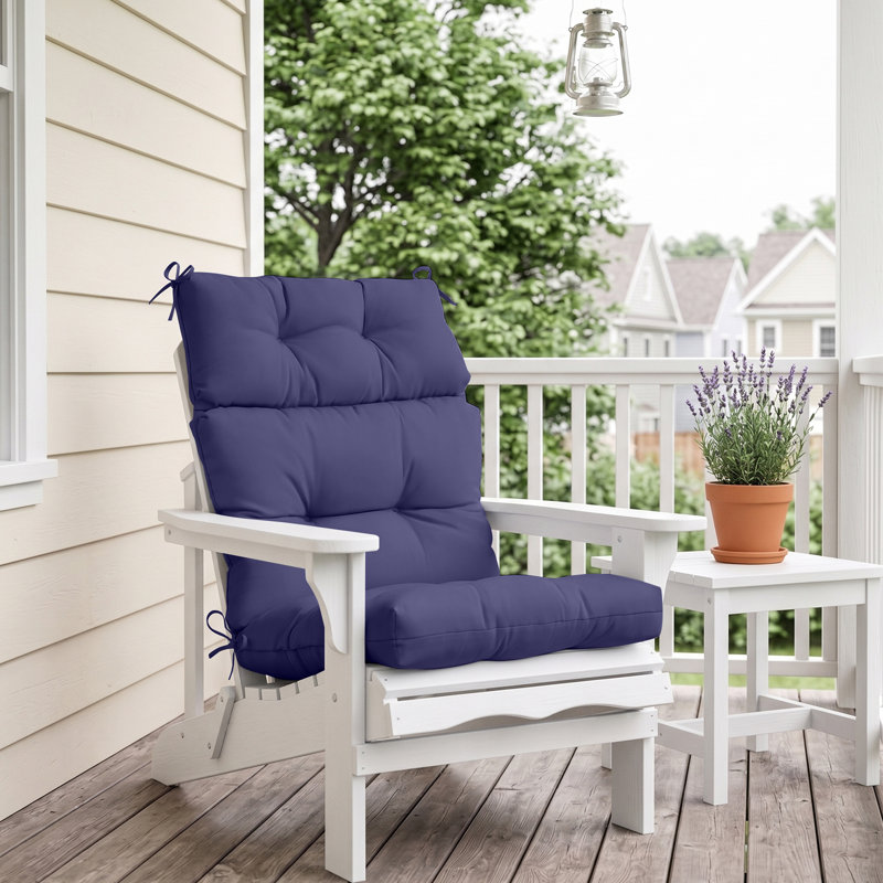 Indoor/Outdoor Seat/Back Cushion, Navy Blue