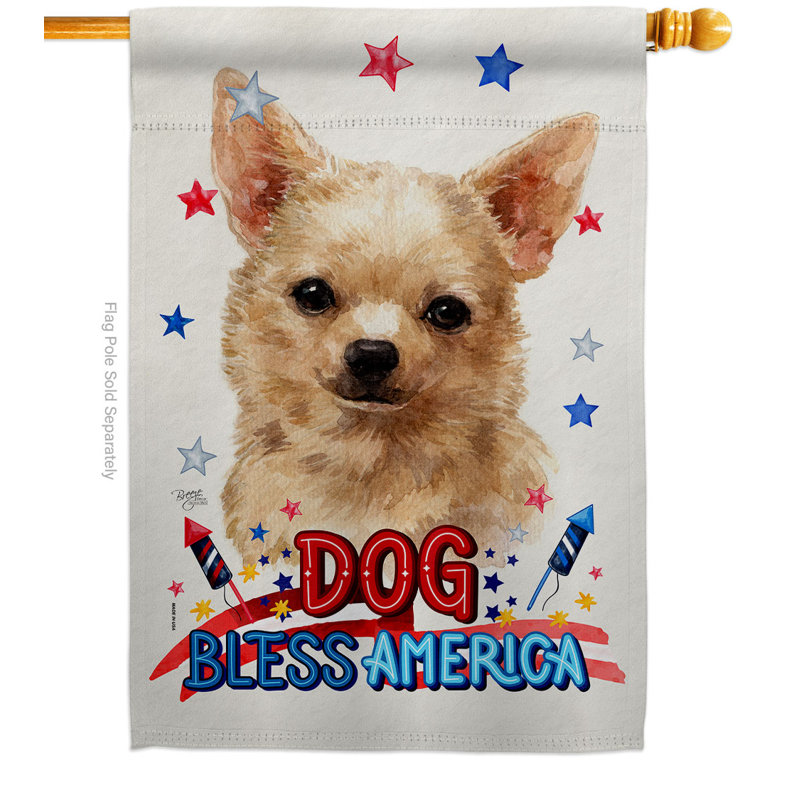 Double Sided 40'' H x 28'' W Polyester Animal House Flag