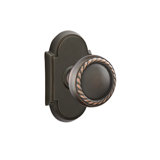 Passage Rope Knob with # 8 Rose