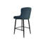 RUBENS UPHOLSTERED BARSTOOL - BOUCLE FABRIC - BLACK SAND POWDER COATED LEGS (PAIR)-3567541