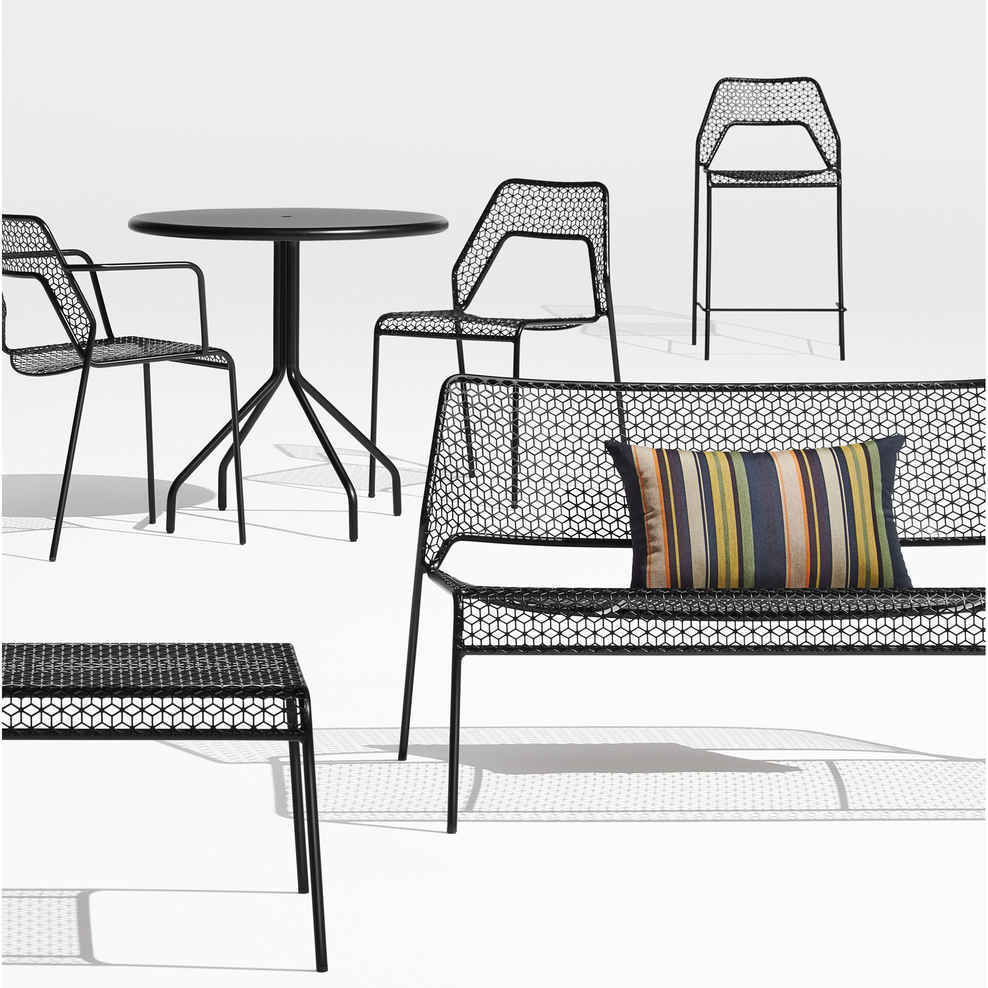 Hot Mesh Settee Garden Bench - Thumbnail 3