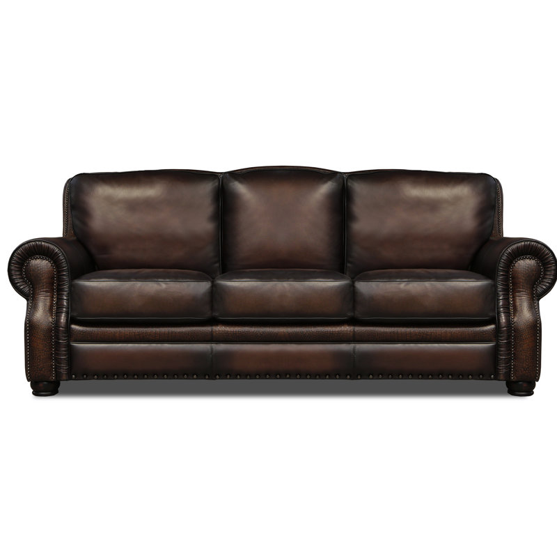 Bethesda Leather Sofa, Wolf (Cartier), Yes, Nutmeg