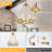 9-Light Wagon Wheel Chandelier, Farmhouse Wagon Wheel Chandeliers For Dining Room, Round Chandelier For Living Room, Foyer, Entryway-114243810