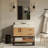 Kaysha 36'' Single Bathroom Vanity with Engineered Stone Top-445617671