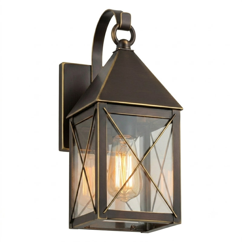 Applique murale Brass Traditions - Ashford - 1 lumière - 33 cm - Bronze - Laiton massif - Style Off the Wall, Clair, Bronze