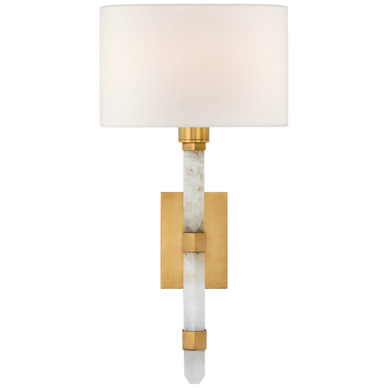 Suzanne Kasler Adaline Small Tail Sconce, Antique-Burnished Brass