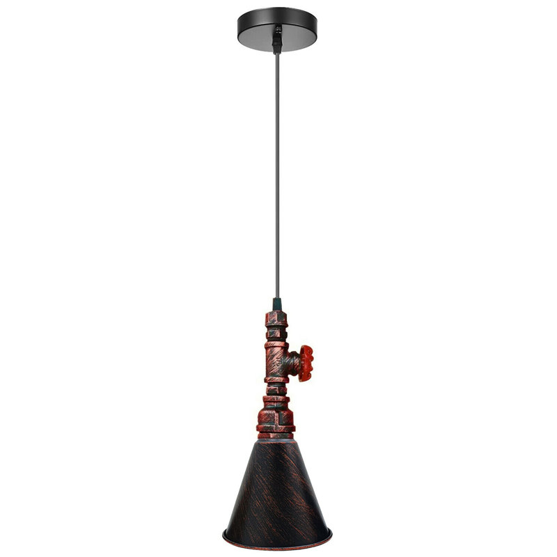 Lundgate 1 - Light Cone Pendant, Rustic Red