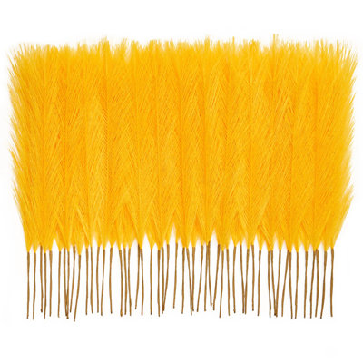 50 Pcs 17" Fluffy Pampas Grass - Boho Feather Artificial Flowers | Vase Filler & Table Decor