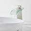 Robinet pour salle de bain à poignée simple avec drain-93528518