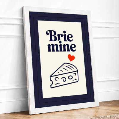 Brie Mine Minimalist - Framed Print