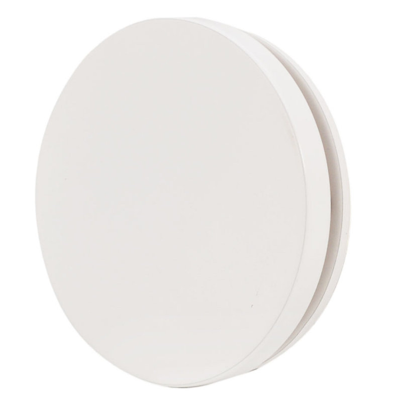 No-Hole Bath Overflow Faceplate and Adaptor, Powder Coat White