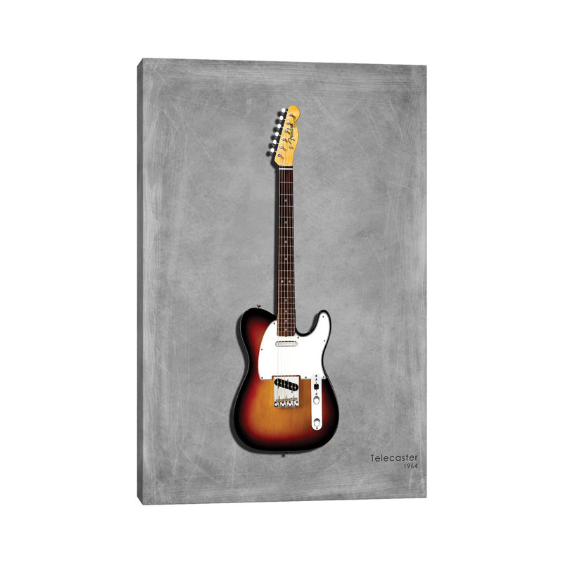 Fender Telecaster '64 by Mark Rogan - Wrapped Canvas Print, 30.48cm H x 20.32cm W x 1.91cm D