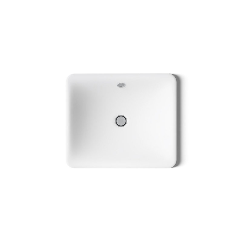 Iron Plains Dual-Mount Bathroom Sink, White