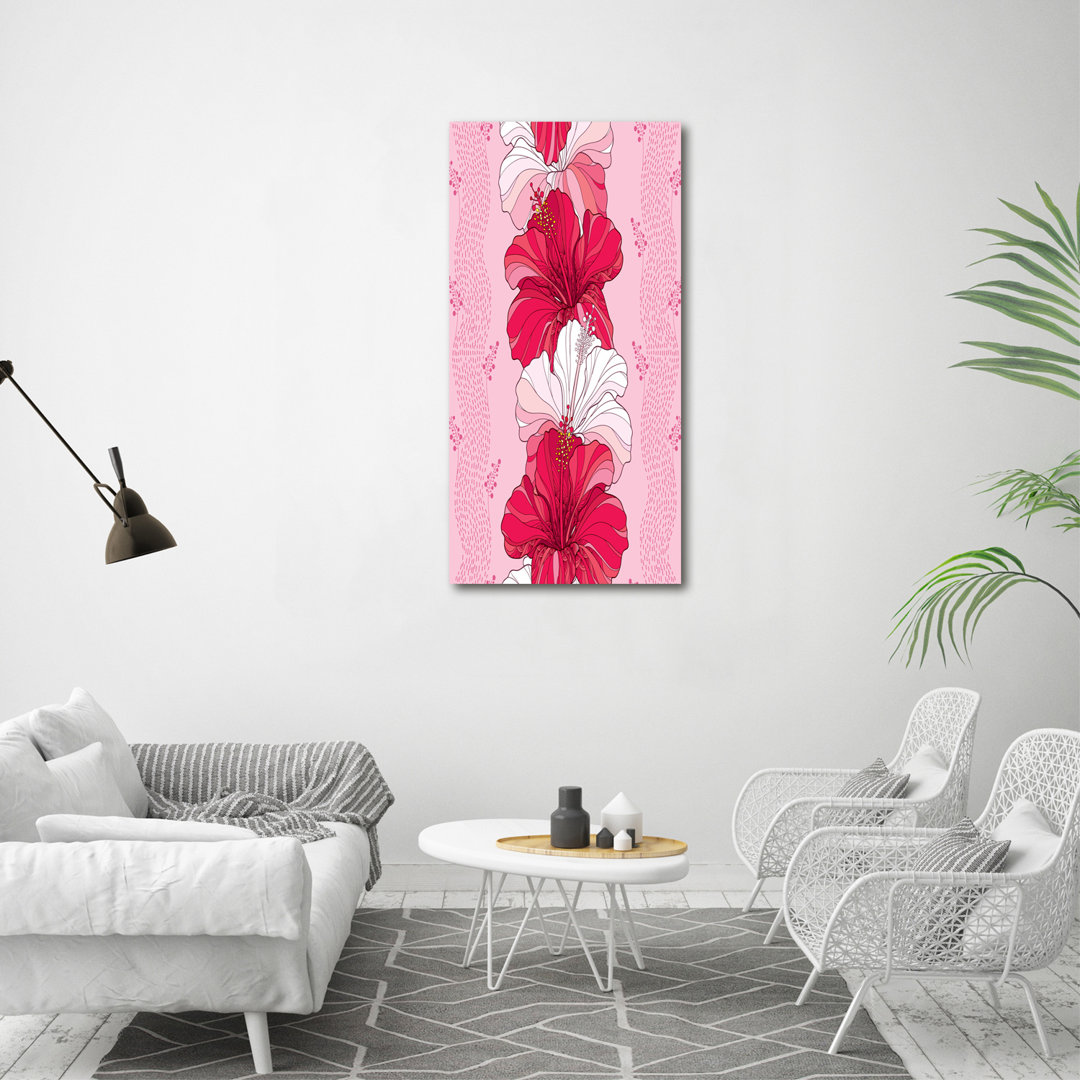 Hibiskus - Kunstdrucke auf Leinwand - Wrapped Canvas