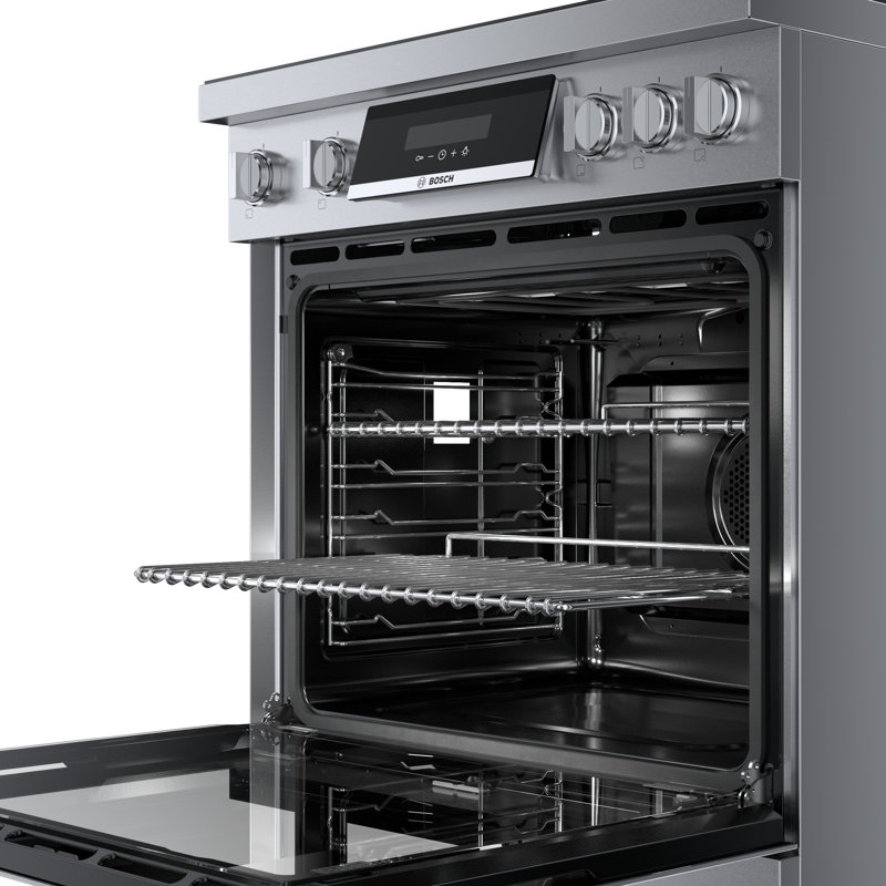30" Bosch 800 Series Industrial-Style Induction Range