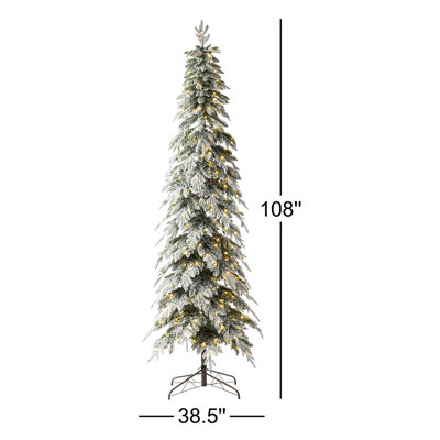 Hersi Frosted Pre-Lit Spruce Christmas Tree