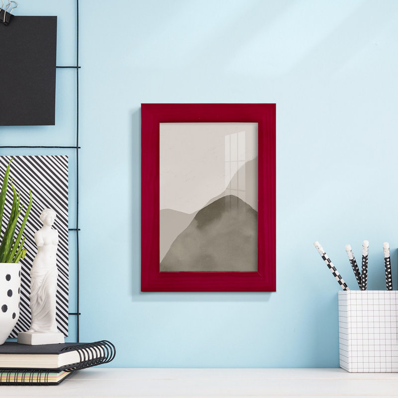 Cloud Kiss I - imprimé, Papier encadré rouge, H 6 po x l 4 po x P 1 po