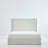 Queen Wingback Upholstered Bed, 54" High Headboard, Ivory Canvas Chenille, Minimalist Style, Box Spring Required-1353644375