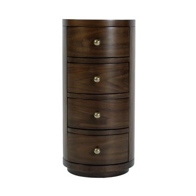 Celine 4-Drawer Acacia End Table