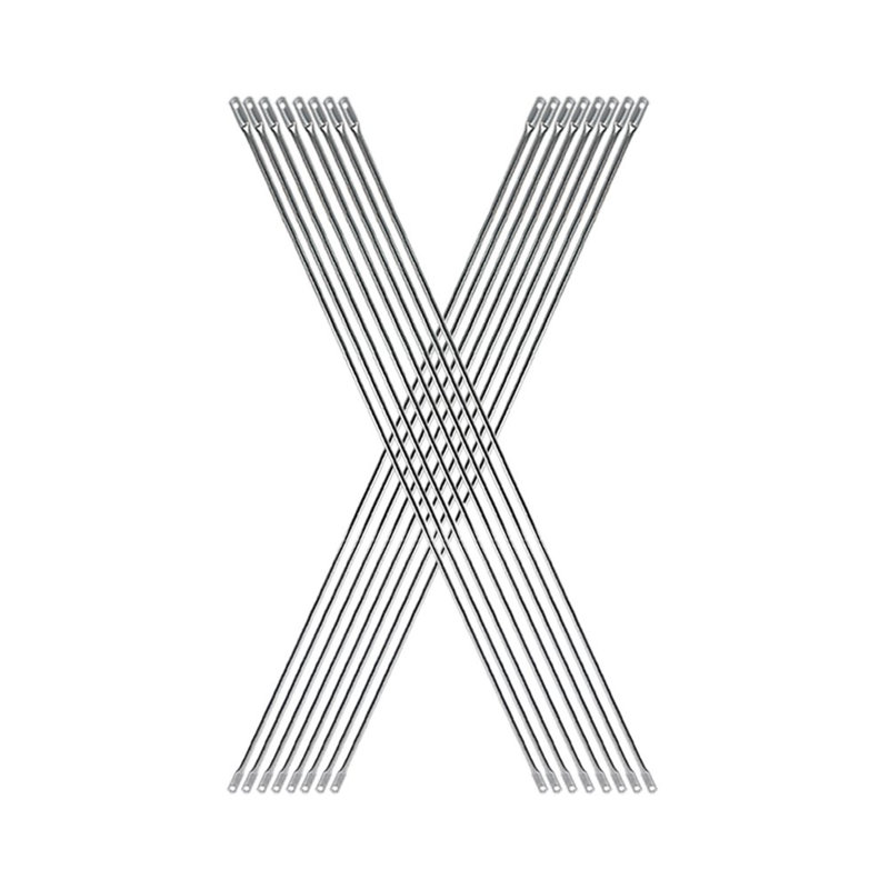 Équerre croisée pour échafaudage 6 pi x 4 pi, paquet de 8 supports croisés en acier au carbone massif, accessoire de sécurité en forme d'échafaudage en X avec surface galvanisée résistante à la rouille et à la corrosion (seulement les croisillons vendus)