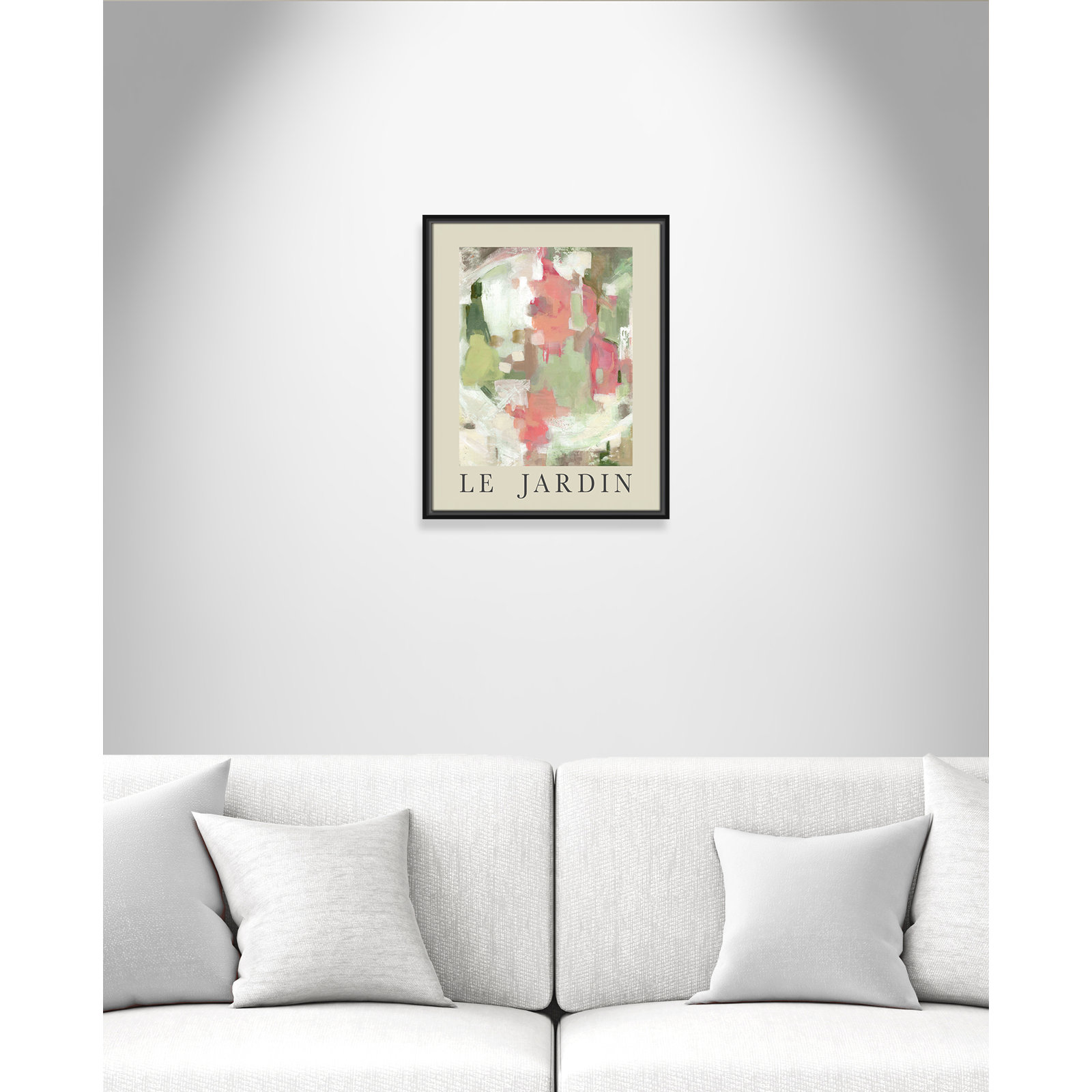 Botanical Poster Collection "Le Jardin" Print by Carol Robinson, No, 21.5" H x 17.5" W x 2" D, Black Floater Frame