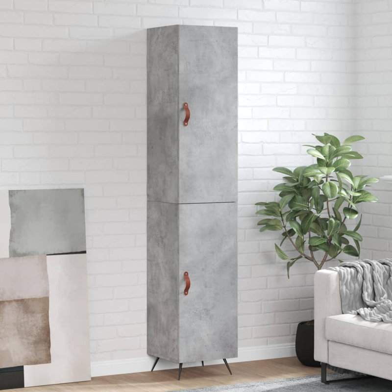34.5cm Sideboard, Concrete Grey