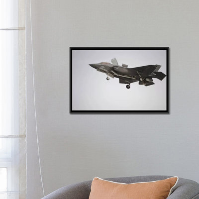« an f-35b lightning », il se prépare à faire un débarquement vertical», reproduction de photo sur toile