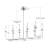 10-Light Large Scale 47" Linear Branched Chandelier, Chrome Finish-2099544812