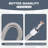 38 In. Flexible Hose Pre-Rinse Sprayer Assembly For Commercial Kitchen Faucet
