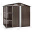 Garden Shed with Rack 205x130x183 cm Iron-1598157137