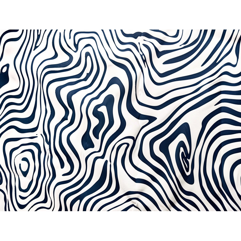 Coussin décoratif topographique réversible, H 18 po x l 18 po