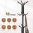Freestanding Metal Coat Rack And Hat Hanger, Standing Coat Tree Organizer-1408077618
